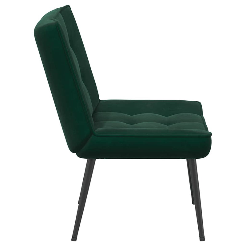 Scaun de relaxare Verde închis 64x74x84 cm catifea