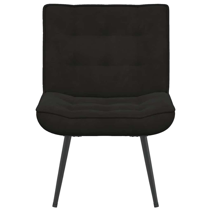 Scaun de relaxare negru 64x74x84 cm catifea