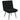 Scaun de relaxare cu taburet, negru, catifea