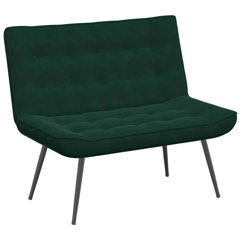 Bancă verde închis 110x74x84 cm catifea