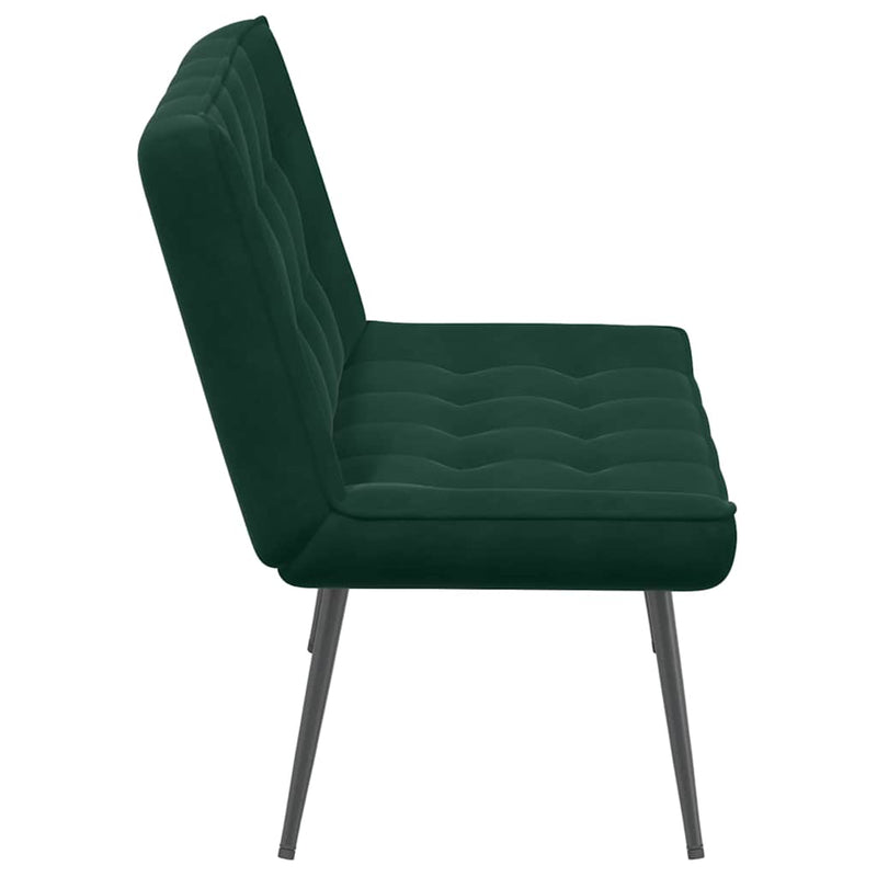 Bancă verde închis 110x74x84 cm catifea
