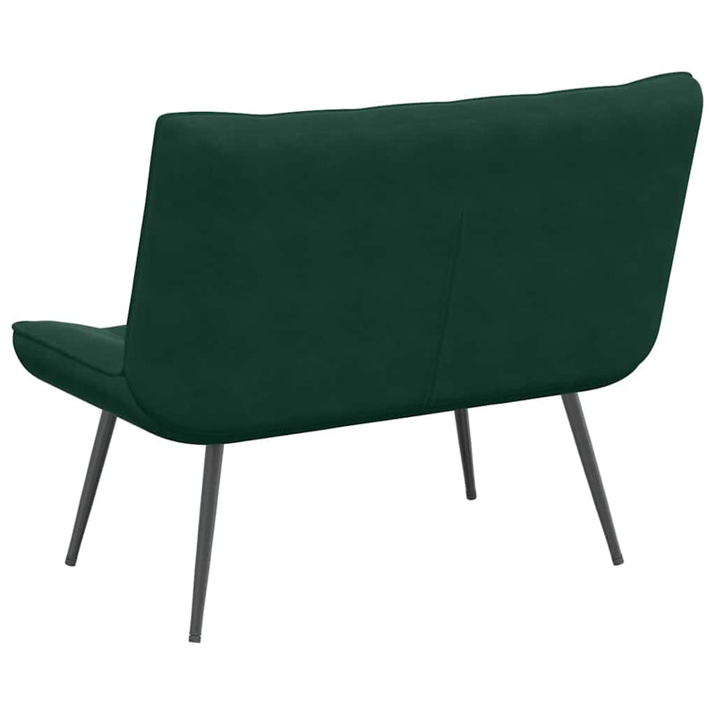 Bancă verde închis 110x74x84 cm catifea
