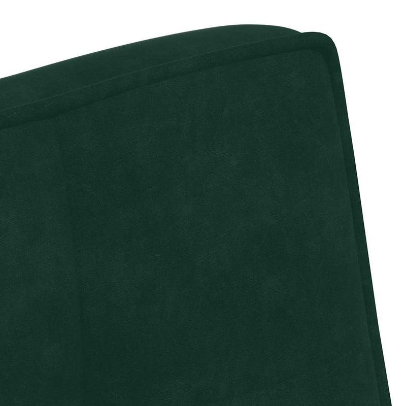 Bancă verde închis 110x74x84 cm catifea