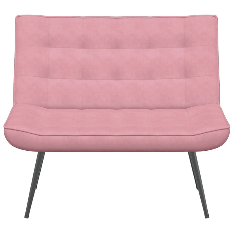 Bancă roz 110x74x84 cm catifea