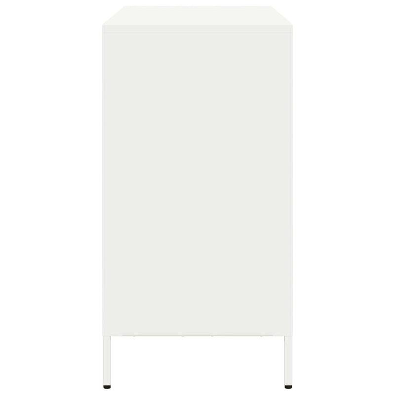 Dulap, alb, 101,5x39x73,5 cm, oțel laminat la rece