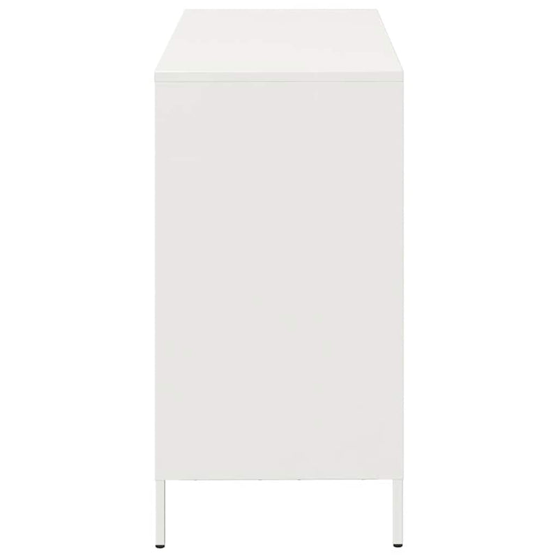 Dulap, alb, 101,5x39x73,5 cm, oțel laminat la rece
