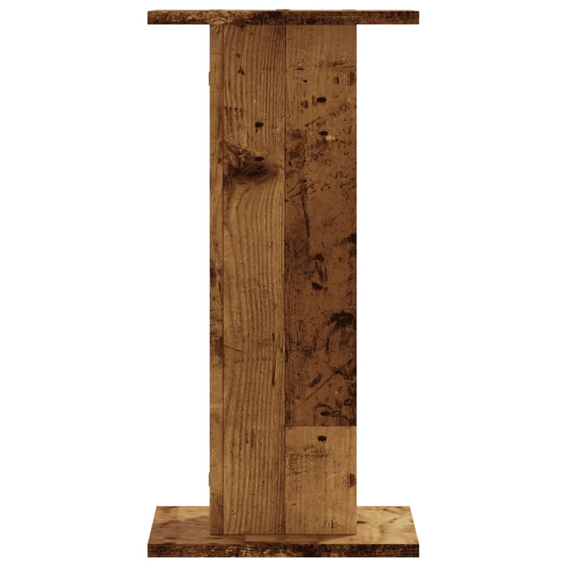 Noptiere, 2 buc., lemn vechi, 30x30x60 cm, lemn prelucrat