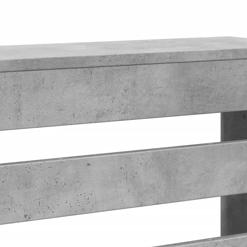 Capac pentru radiator Gri Beton 78 x 20 x 82 cm Lemn prelucrat