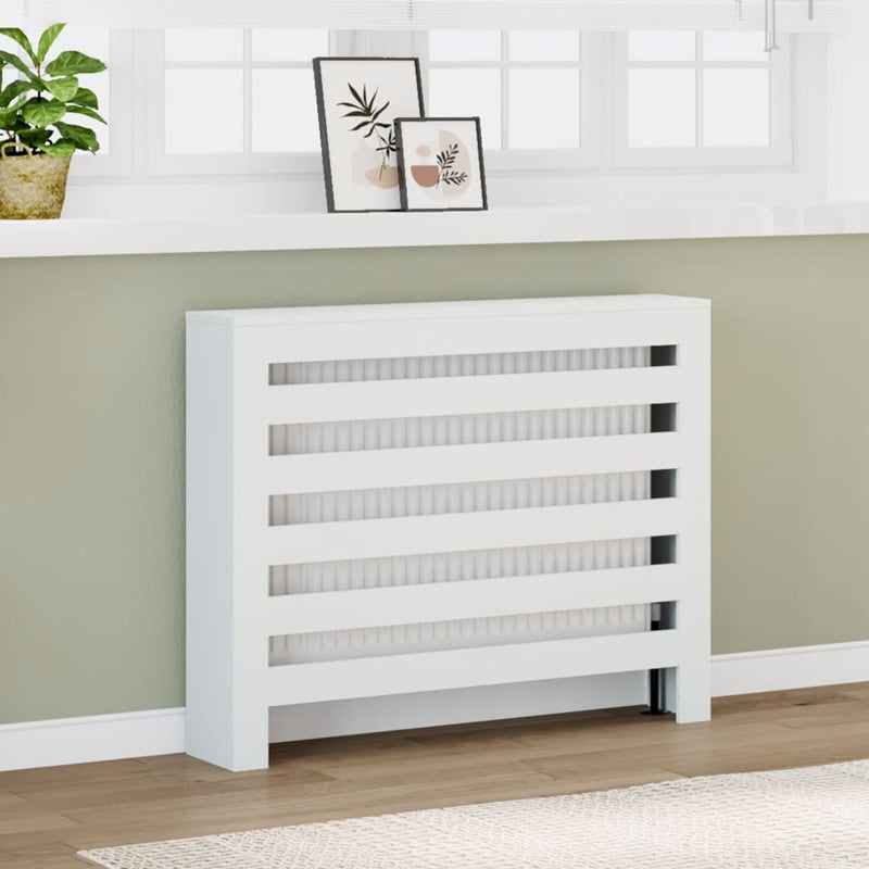 Capac pentru radiator Alb 104 x 20 x 82 cm Lemn prelucrat