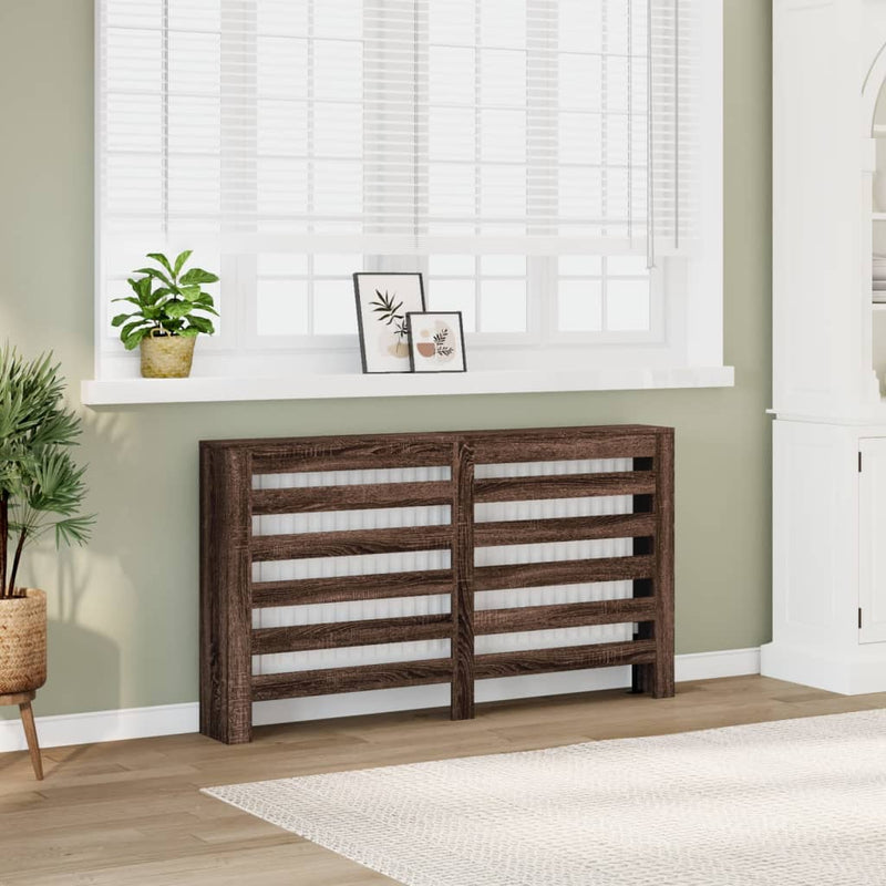 Capac pentru radiator Stejar maro 149 x 20 x 82 cm