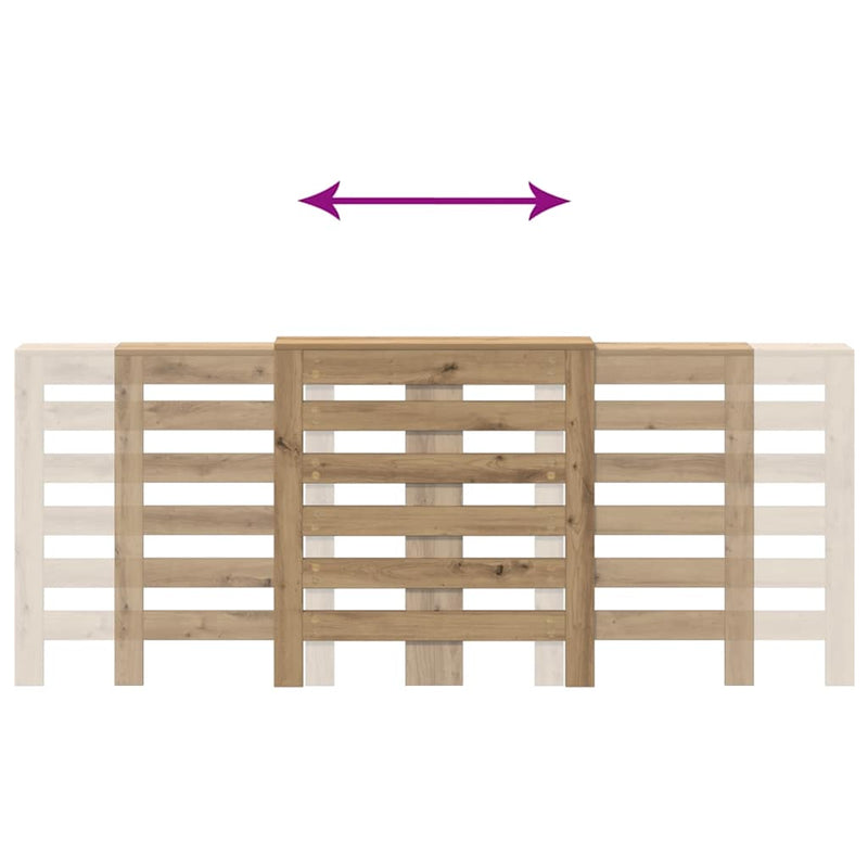 Capac pentru radiator Stejar 205 x 21,5 x 83,5 cm
