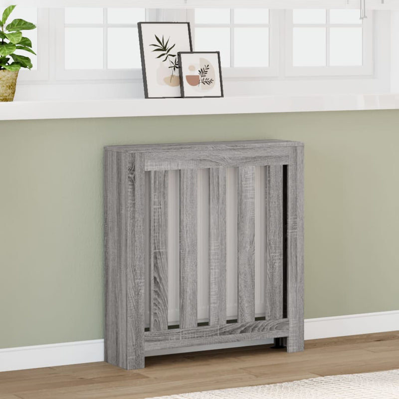 Capac pentru radiator Sonoma gri 78 x 20 x 82 cm Lemn prelucrat