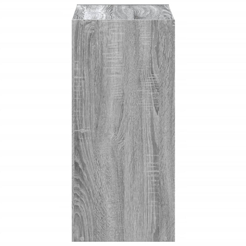 Bibliotecă, gri sonoma, 68,5x32x68,5 cm, lemn prelucrat