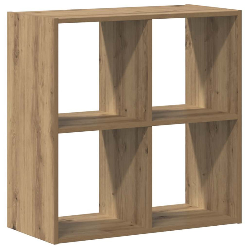 Bibliotecă, stejar artizanal, 68,5x32x68,5 cm, lemn prelucrat