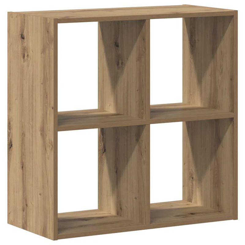 Bibliotecă, stejar artizanal, 68,5x32x68,5 cm, lemn prelucrat