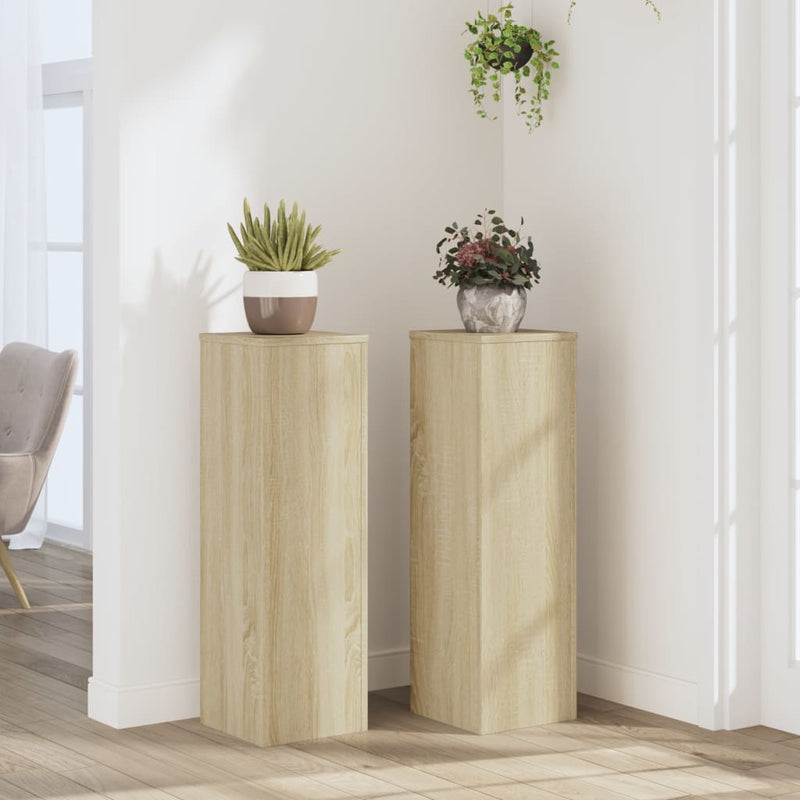 Suport pentru plante 2 buc. Stejar Sonoma 25 x 25 x 80 cm