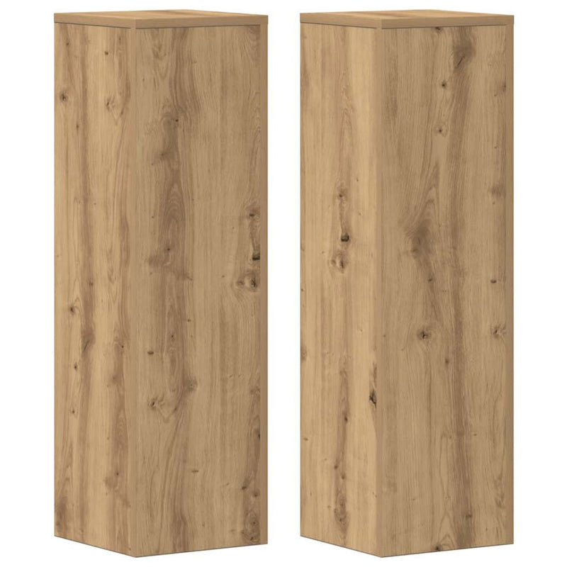 Suport pentru plante 2 buc. Stejar 25 x 25 x 80 cm