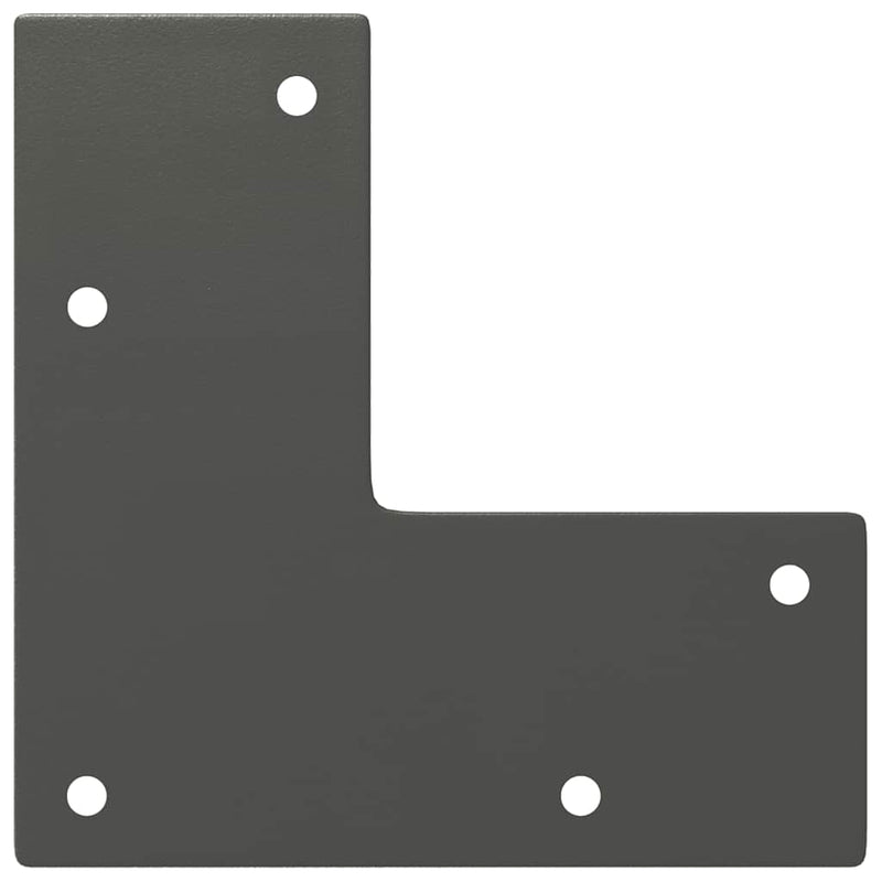 picioare tip ac de păr pentru masă consolă, antracit, 72 cm, oțel masiv, 4 buc.