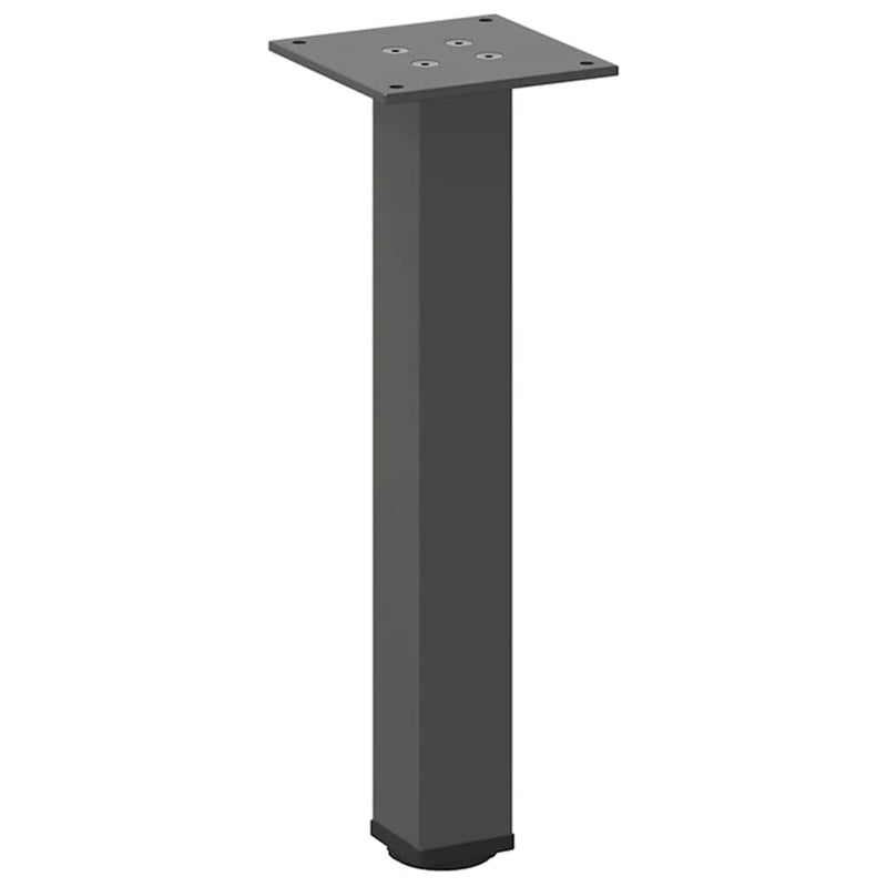 Picioare pentru măsuță de cafea, antracit, 42-44 cm, oțel, 4 buc.