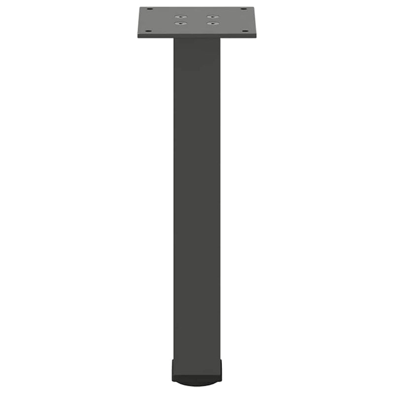 Picioare pentru măsuță de cafea, antracit, 42-44 cm, oțel, 4 buc.