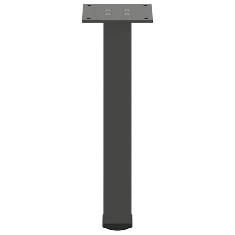 Picioare pentru măsuță de cafea, antracit, 42-44 cm, oțel, 4 buc.