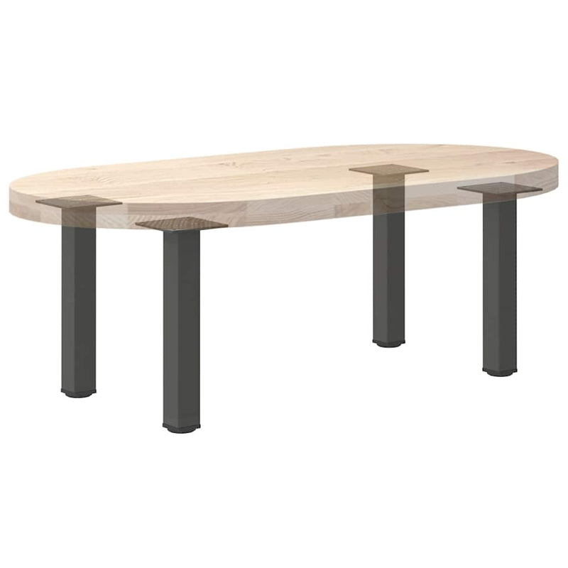 Picioare pentru măsuță de cafea, antracit, 42-44 cm, oțel, 4 buc.