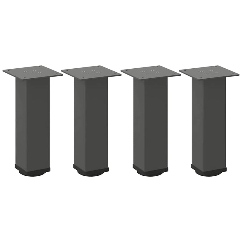 Picioare pentru măsuță de cafea, antracit, 4 buc., 30-32 cm, oțel