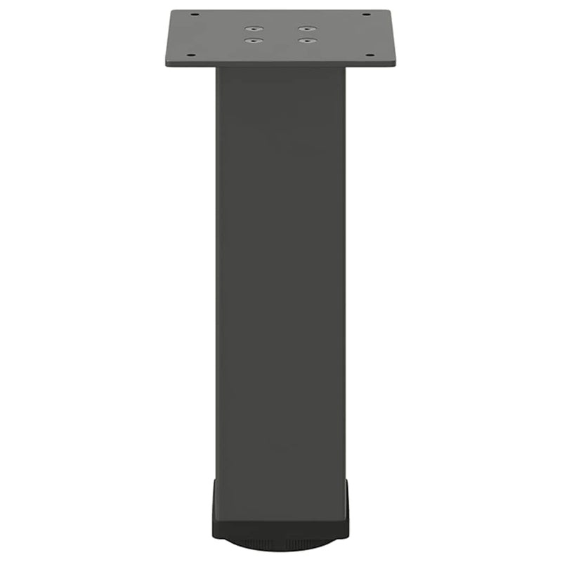 Picioare pentru măsuță de cafea, antracit, 4 buc., 30-32 cm, oțel