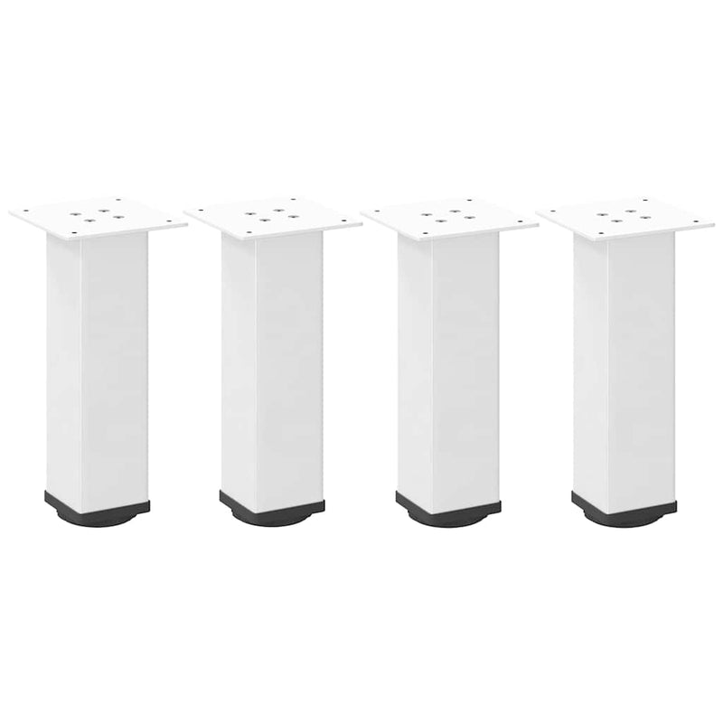Picioare pentru măsuță de cafea, 4 buc., alb, 42-44 cm, oțel