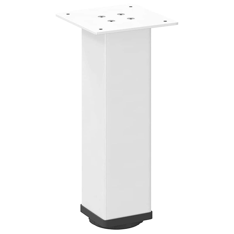 Picioare pentru măsuță de cafea, 4 buc., alb, 42-44 cm, oțel