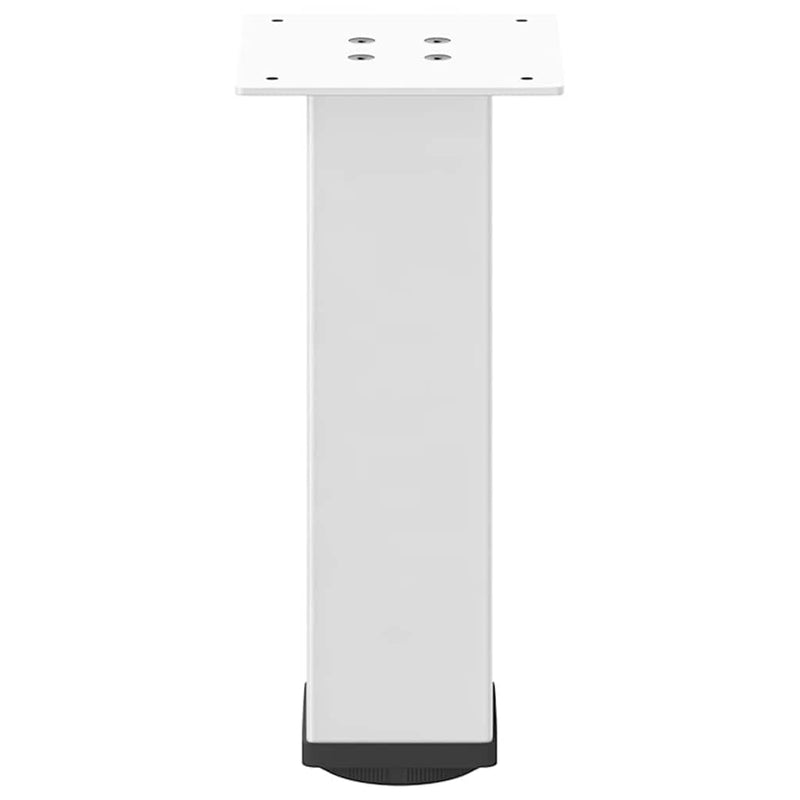 Picioare pentru măsuță de cafea, 4 buc., alb, 42-44 cm, oțel