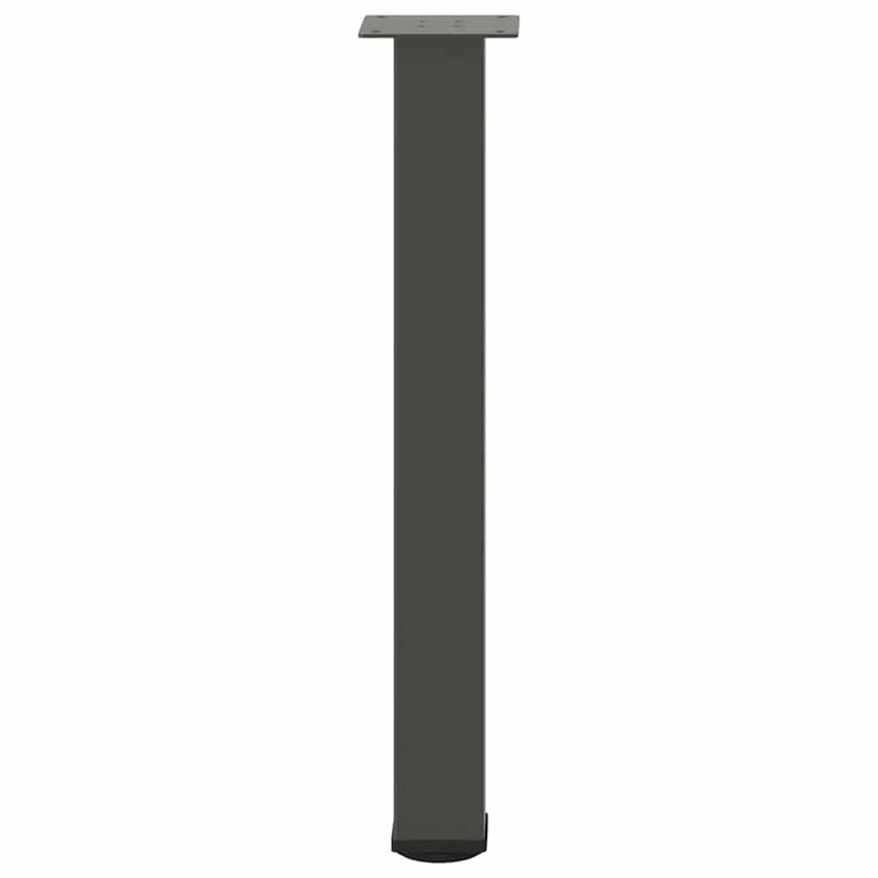 Picioare masă consolă, antracit, 4 buc., 72-74 cm, oțel