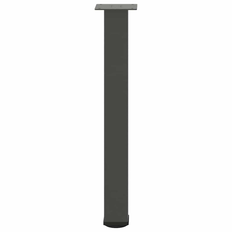 Picioare masă consolă, antracit, 4 buc., 72-74 cm, oțel