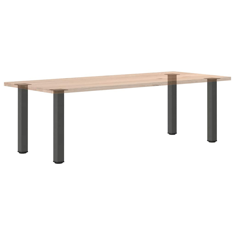 Picioare masă consolă, antracit, 4 buc., 72-74 cm, oțel