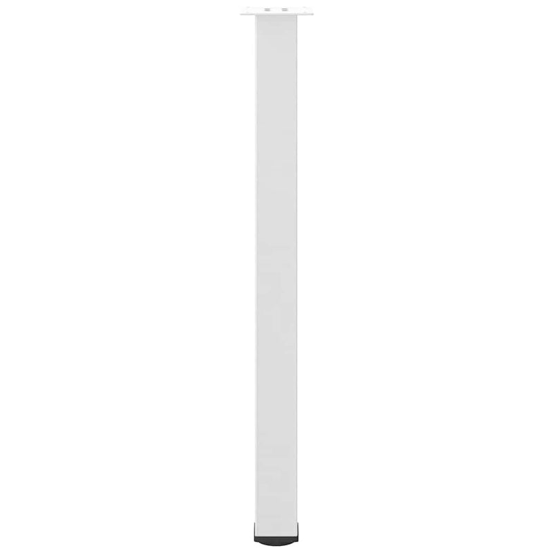Picioare de masă de bar, 4 buc., alb, 90-92 cm, oțel
