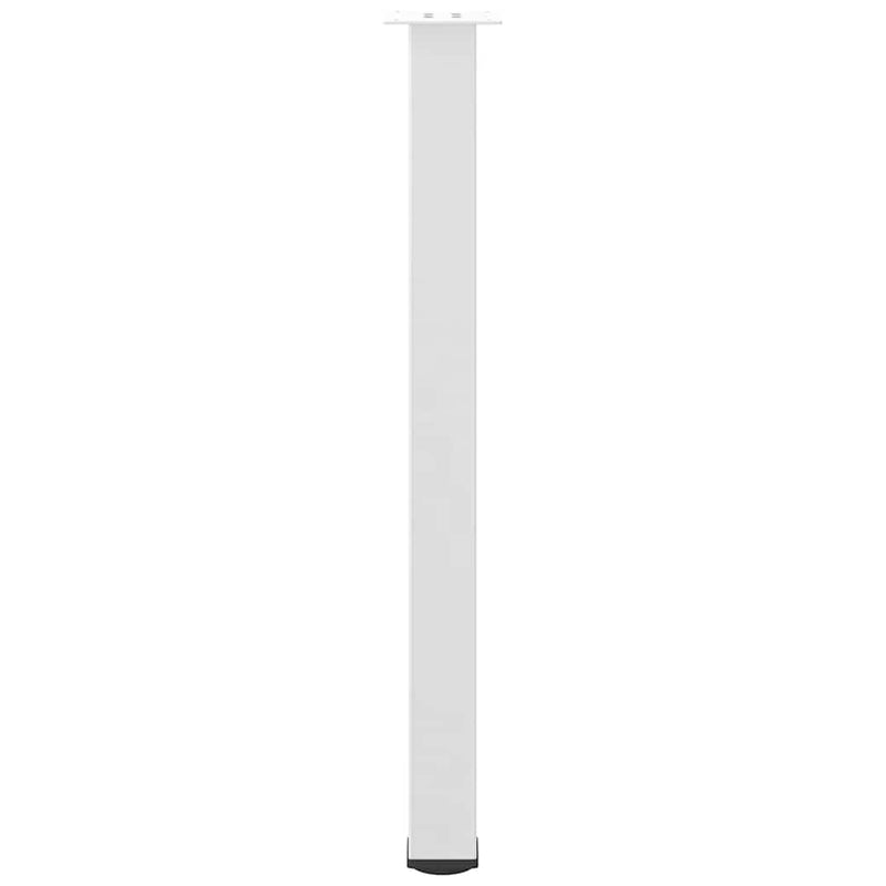 Picioare de masă de bar, 4 buc., alb, 90-92 cm, oțel