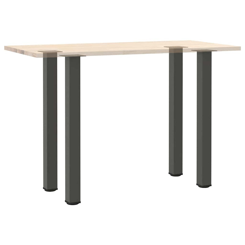 Picioare de masă de bar, antracit, 4 buc., 100-102 cm, oțel