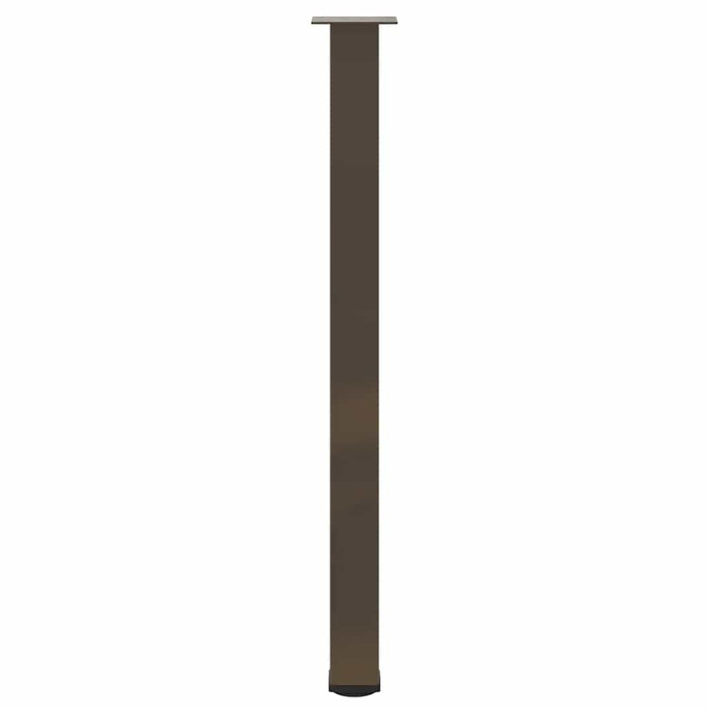 Picioare de masă de bar, 4 buc., oțel natural, 110-112 cm