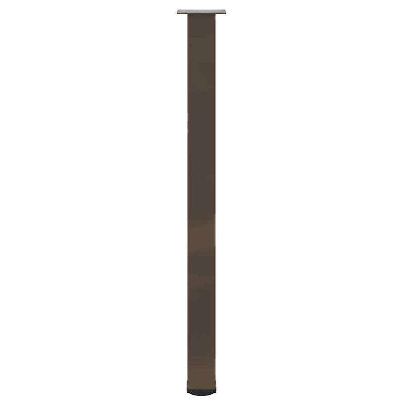 Picioare de masă de bar, 4 buc., oțel natural, 110-112 cm