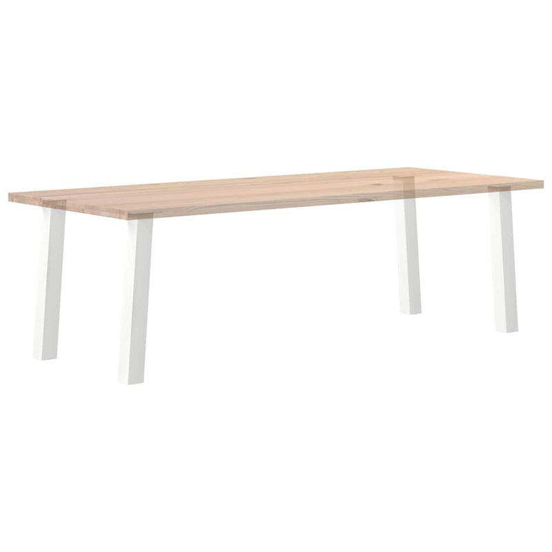 Picioare masă consolă, 4 buc., alb, 72 cm, oțel