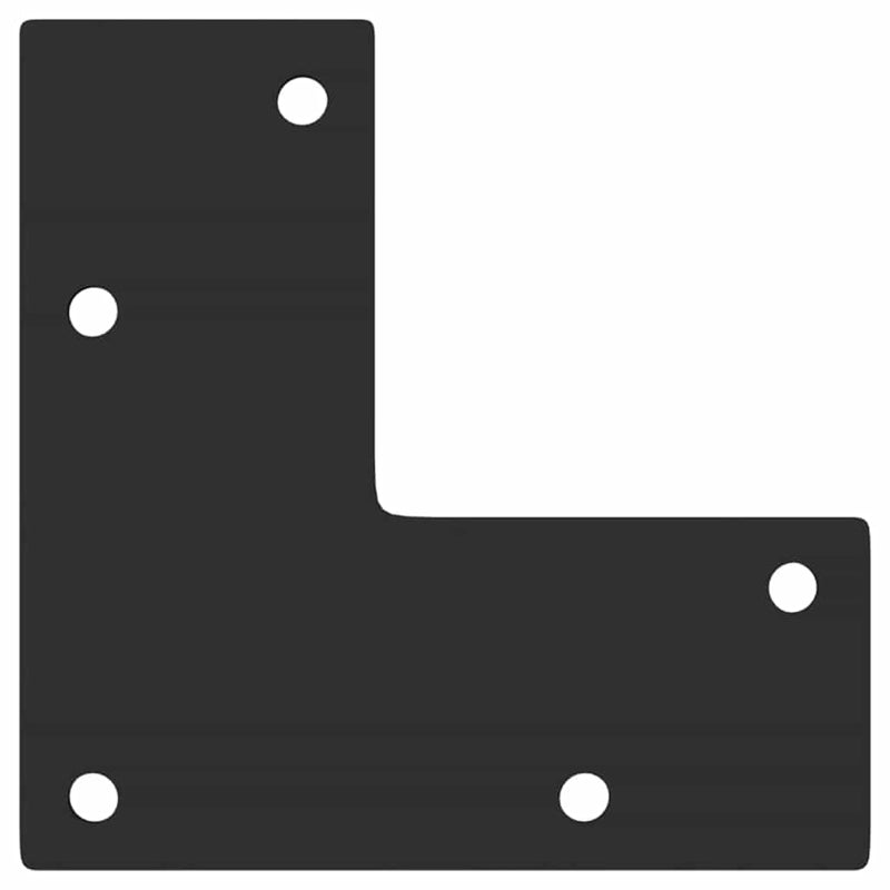 Picioare pentru măsuță de cafea, formă conică, 4 buc., negru, 30-31 cm, oțel