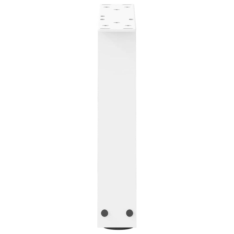 Picioare pentru măsuță de cafea în formă de V, 2 buc., alb, 30x(30-31,3) cm, oțel