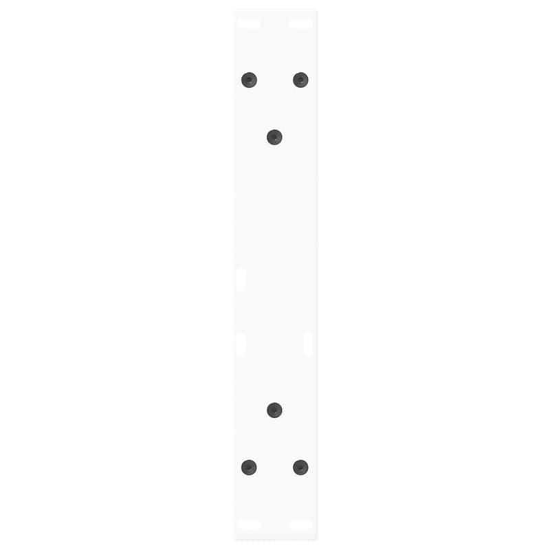 Picioare pentru măsuță de cafea în formă de V, 2 buc., alb, 30x(30-31,3) cm, oțel