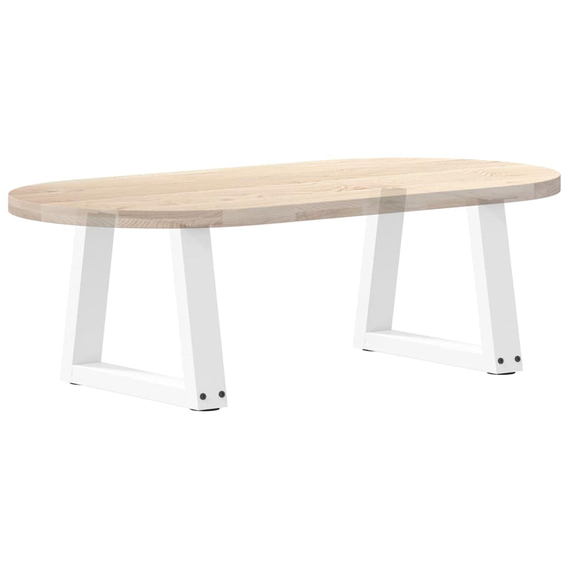Picioare pentru măsuță de cafea în formă de V, 2 buc., alb, 30x(30-31,3) cm, oțel