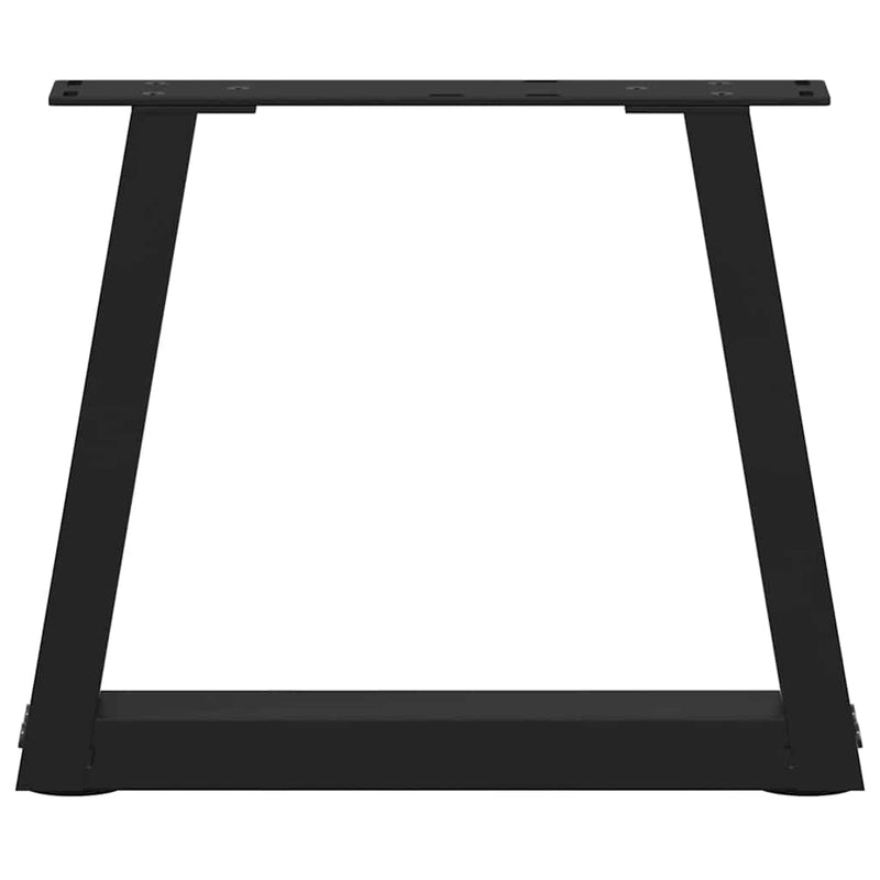 Picioare pentru măsuță de cafea în formă de V, 2 buc., negru, 40x(30-31,3) cm, oțel