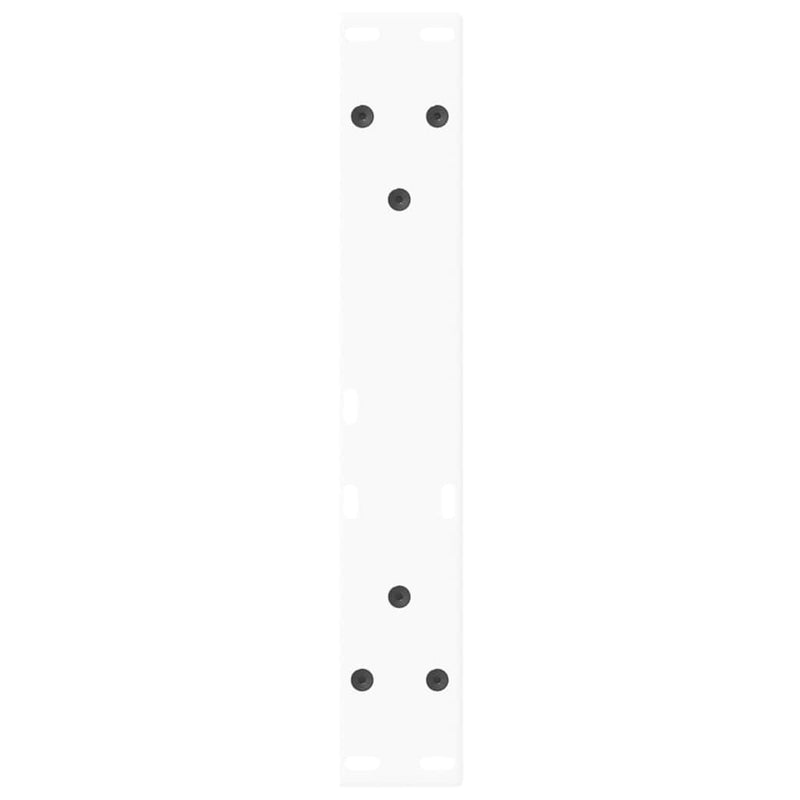 Picioare pentru măsuță de cafea în formă de V, 2 buc., alb, 40x(30-31,3) cm, oțel