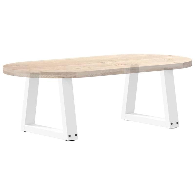 Picioare pentru măsuță de cafea în formă de V, 2 buc., alb, 40x(30-31,3) cm, oțel