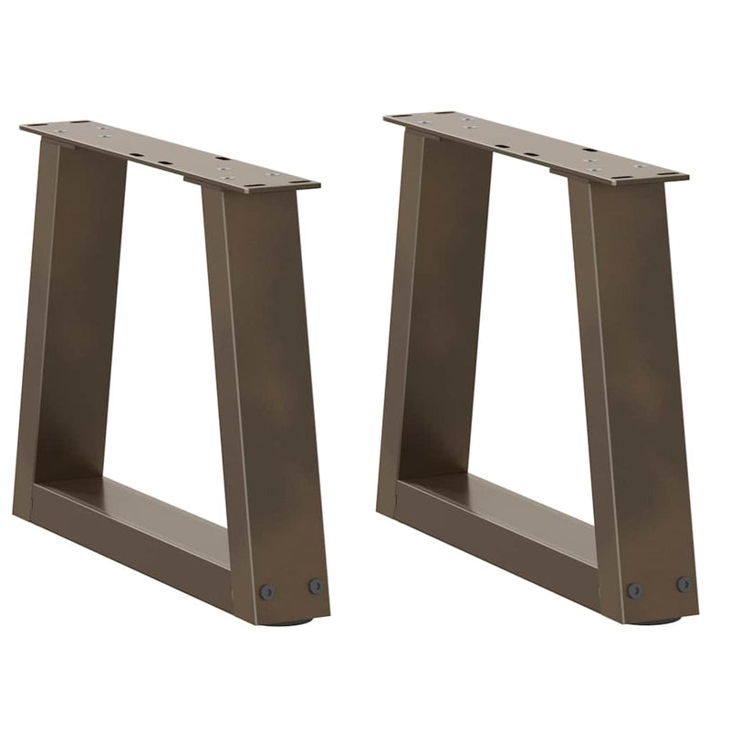 Picioare pentru măsuță de cafea în formă de V, 2 buc., oțel natural, 40x(30-31,3) cm