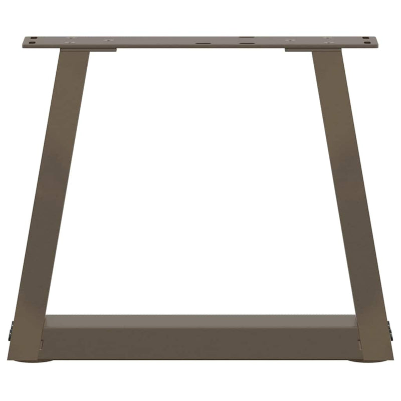 Picioare pentru măsuță de cafea în formă de V, 2 buc., oțel natural, 40x(30-31,3) cm