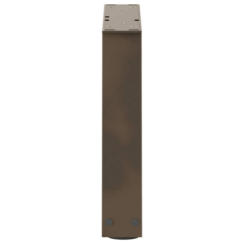Picioare pentru măsuță de cafea în formă de V, 2 buc., oțel natural, 40x(30-31,3) cm